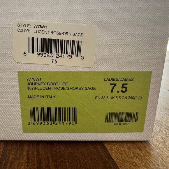 NIB Canada Goose Womens Journey Lite Boots Sz 7.5 Rose Smokey Sage Winter Snow - Picture 5 of 7